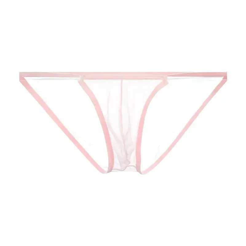 Adannu Sexy Low-Rise Stretchy High-Cut Mesh Briefs for Men