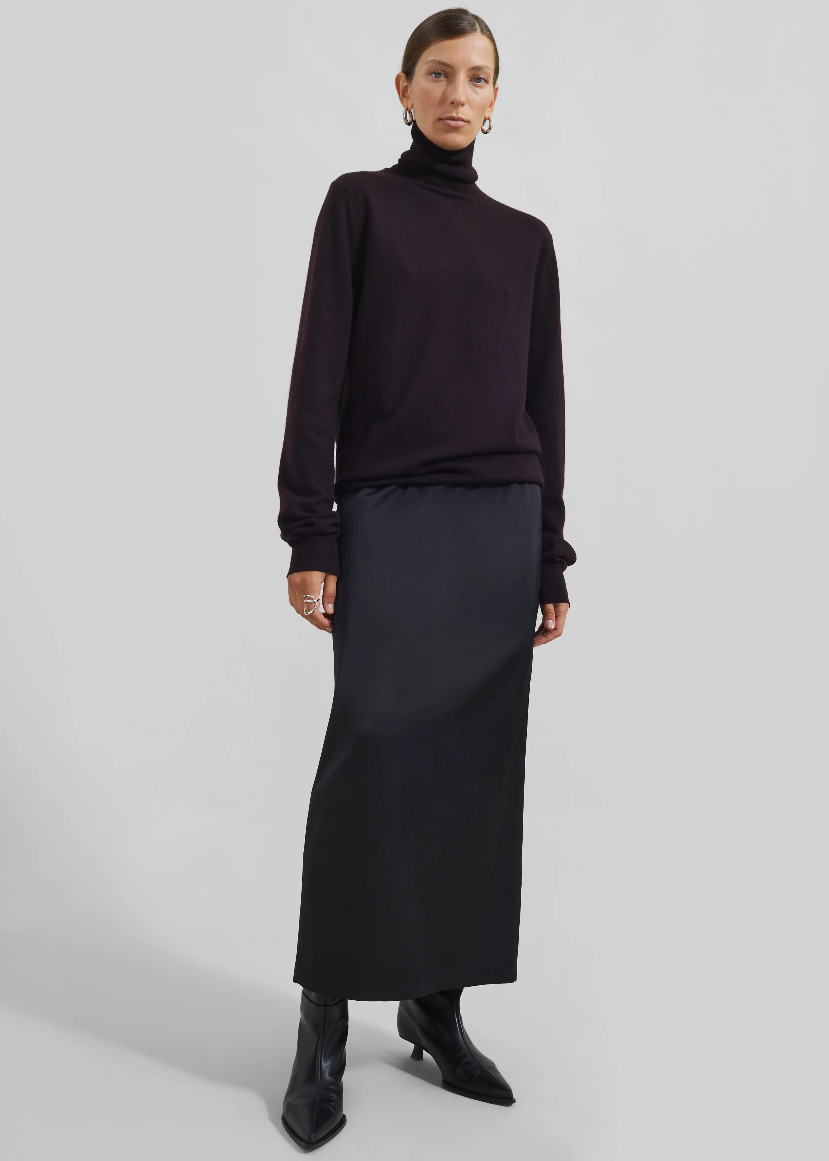 Adriana Midi Skirt - Black