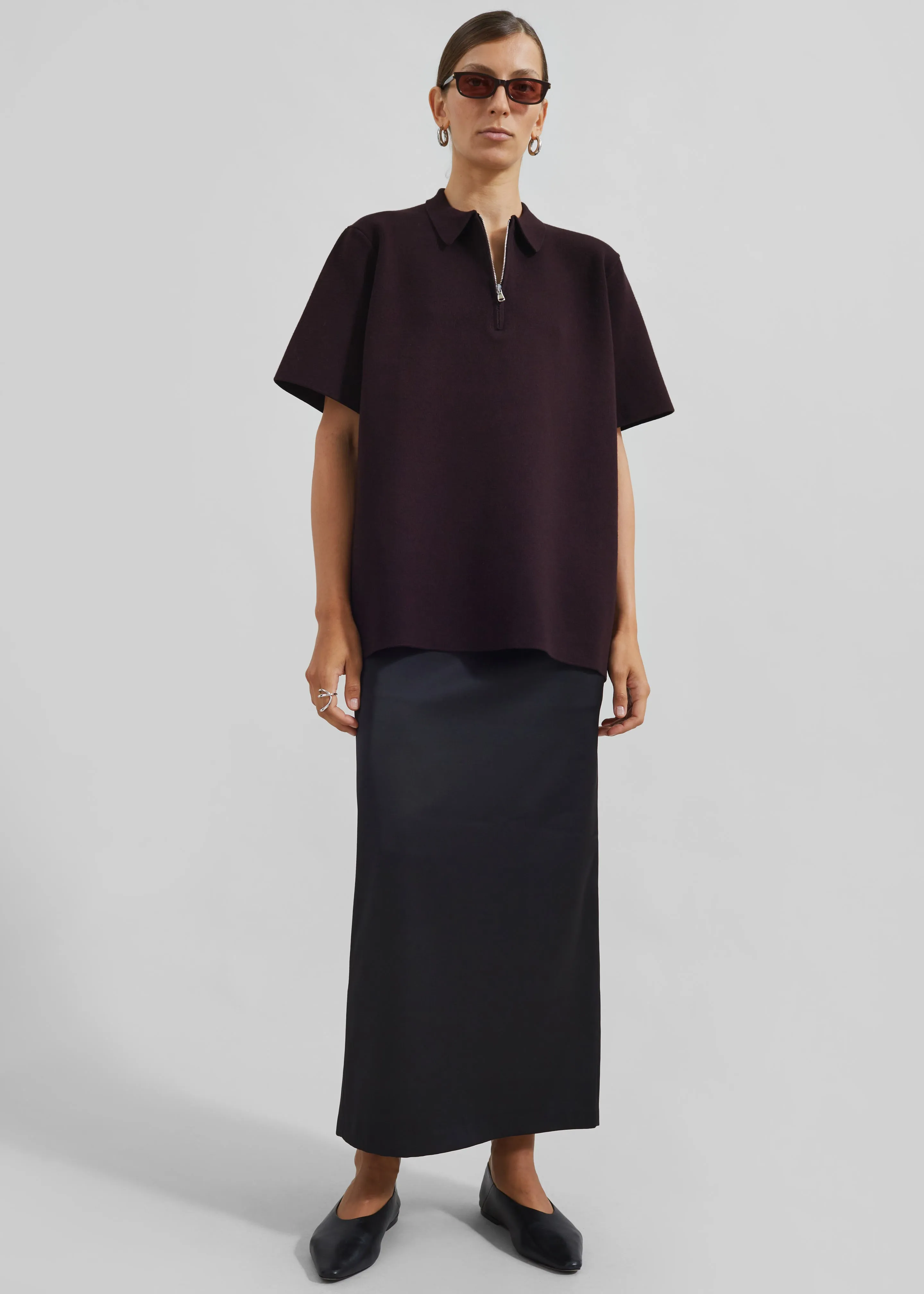 Adriana Midi Skirt - Black