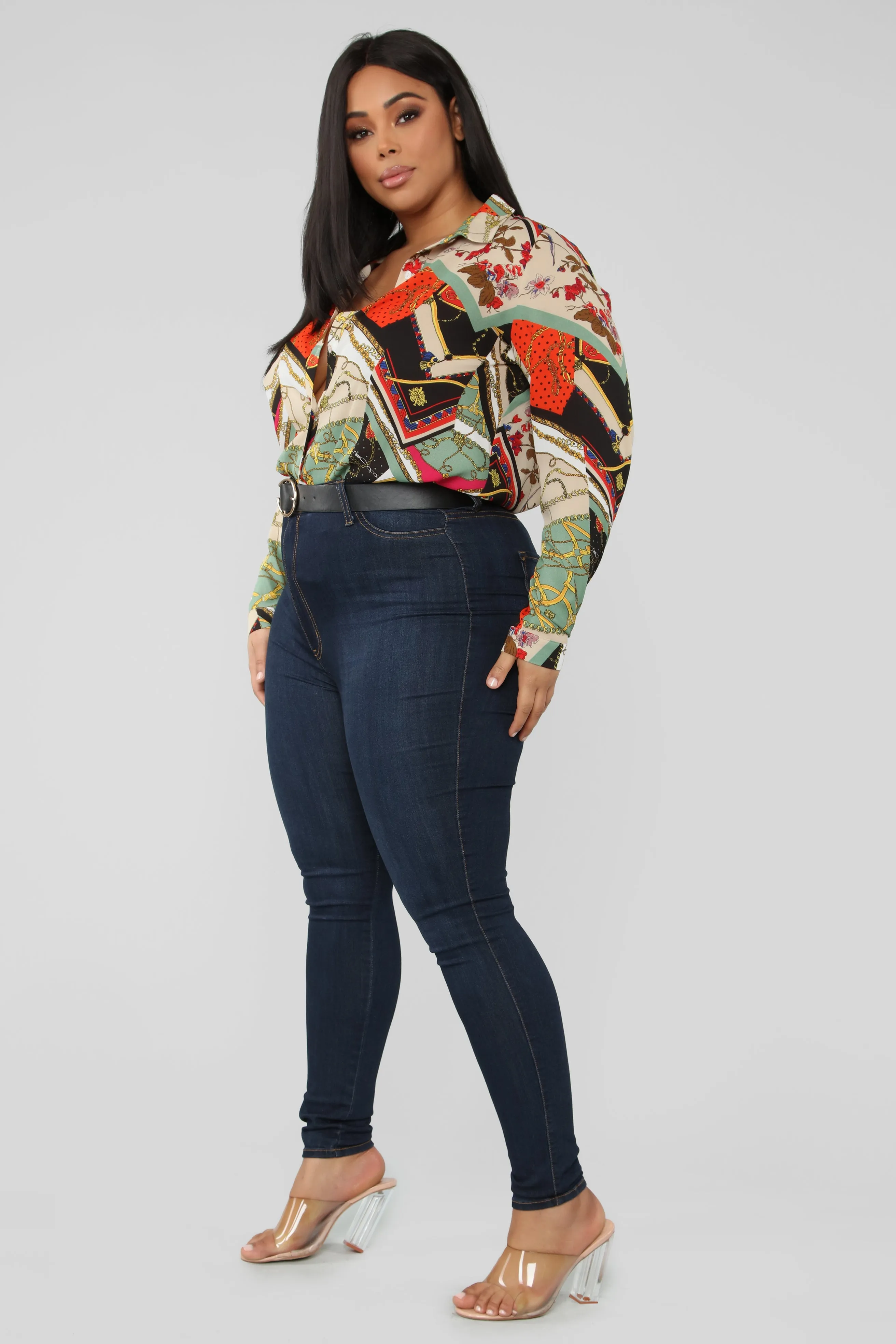 Amara Top - Orange Combo