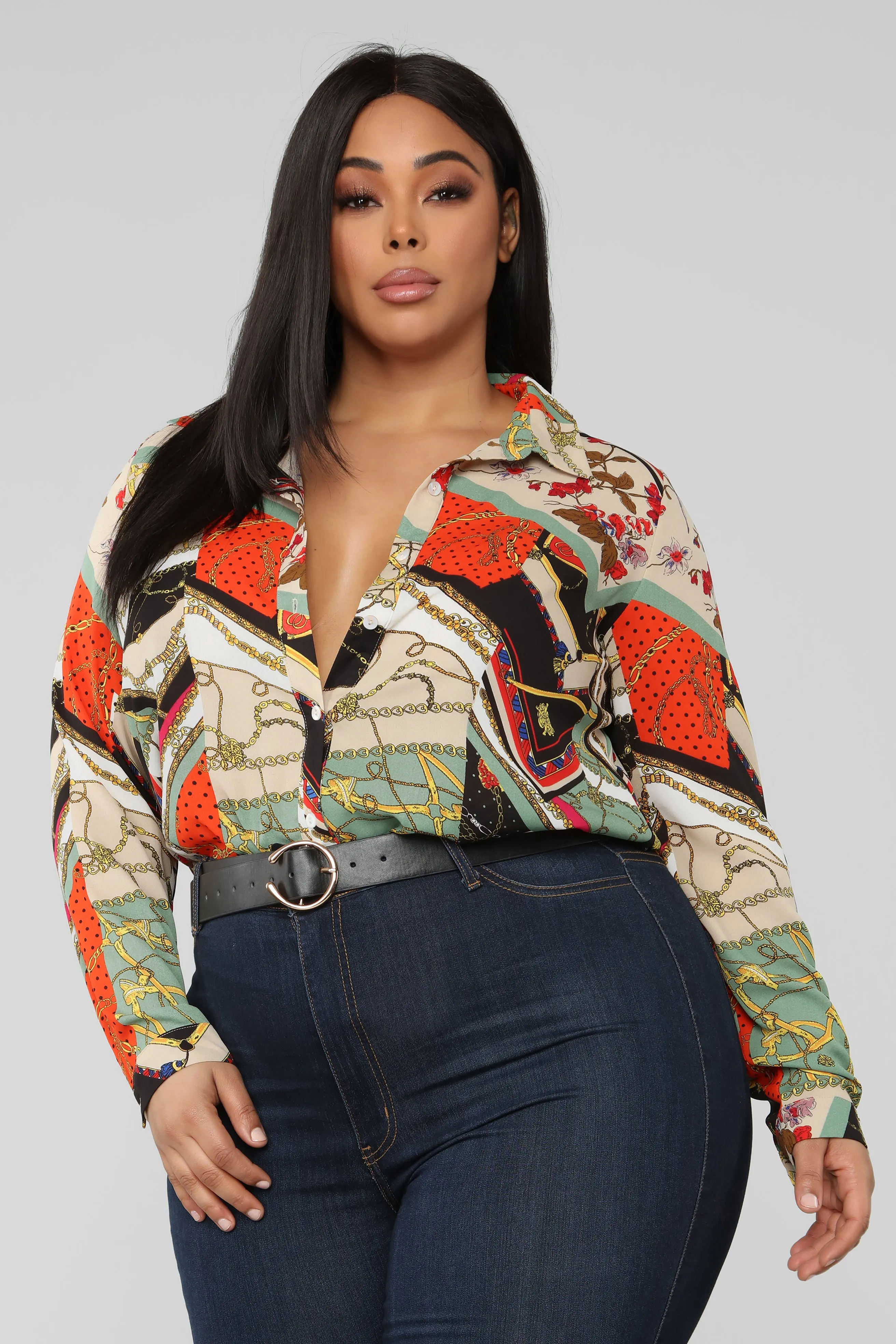 Amara Top - Orange Combo