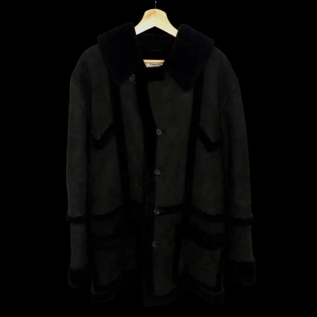 BAPE | 90's Suede Shearling Coat (Black) | L
