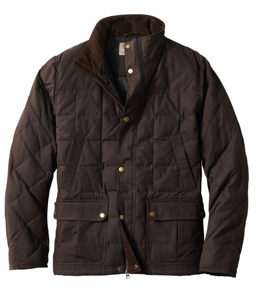 Bean's Upcountry Waxed Cotton Down Jacket Men's Regular