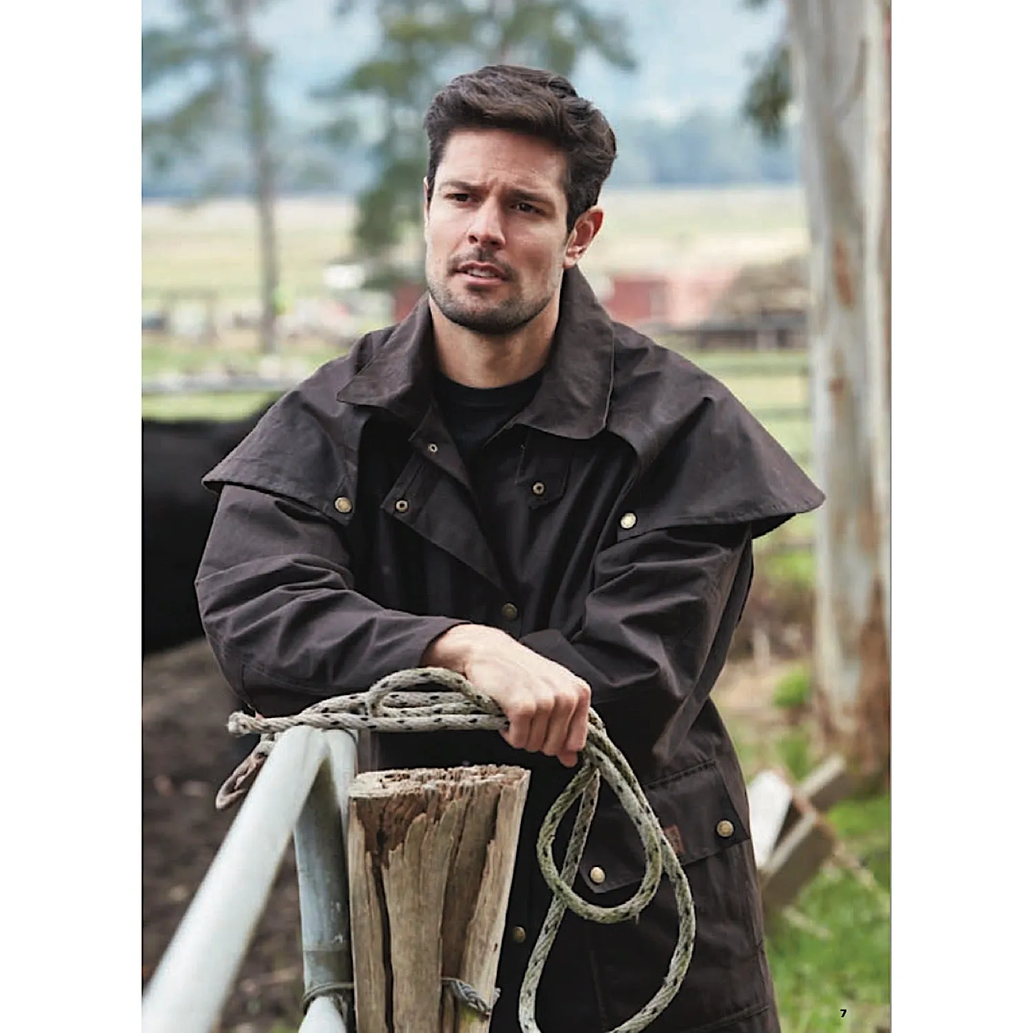 Burke & Wills Balranald Short Coat - Brown