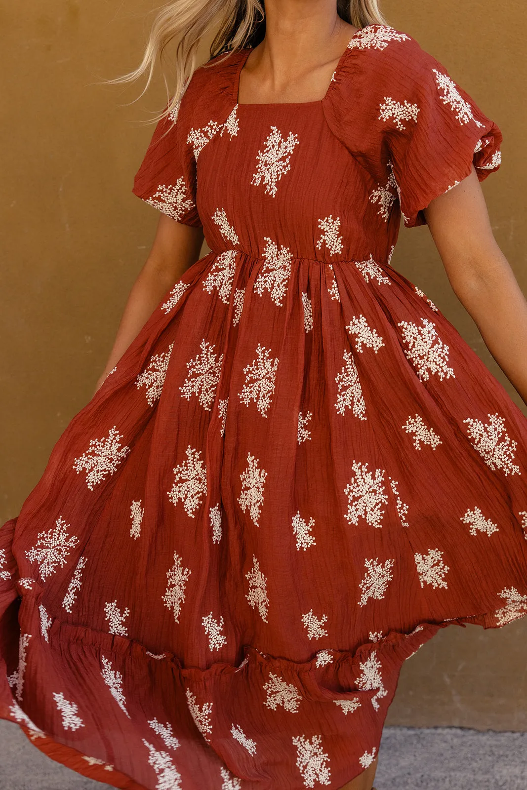 Burning Sun Embroidered Dress