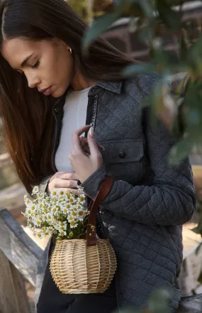 Cambria Shirt Jacket | Heather Grey