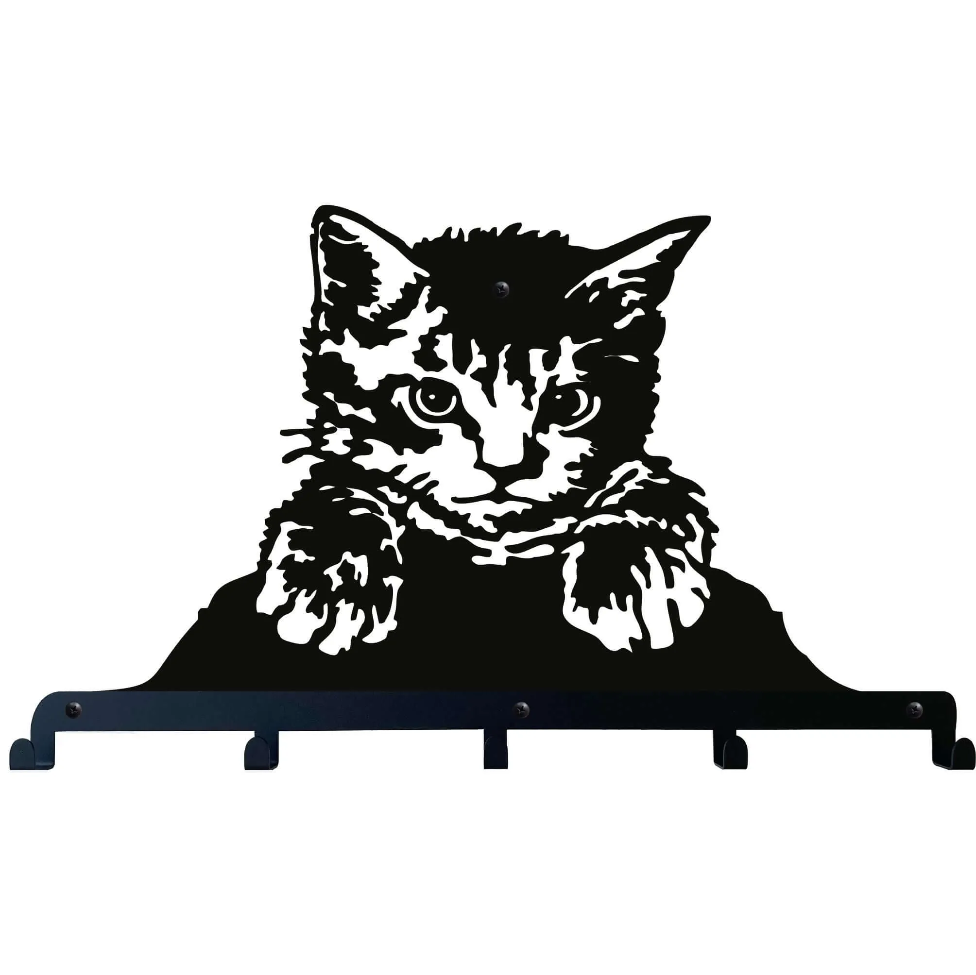Cat Metal Coat Rack, Wall Mount Hanger