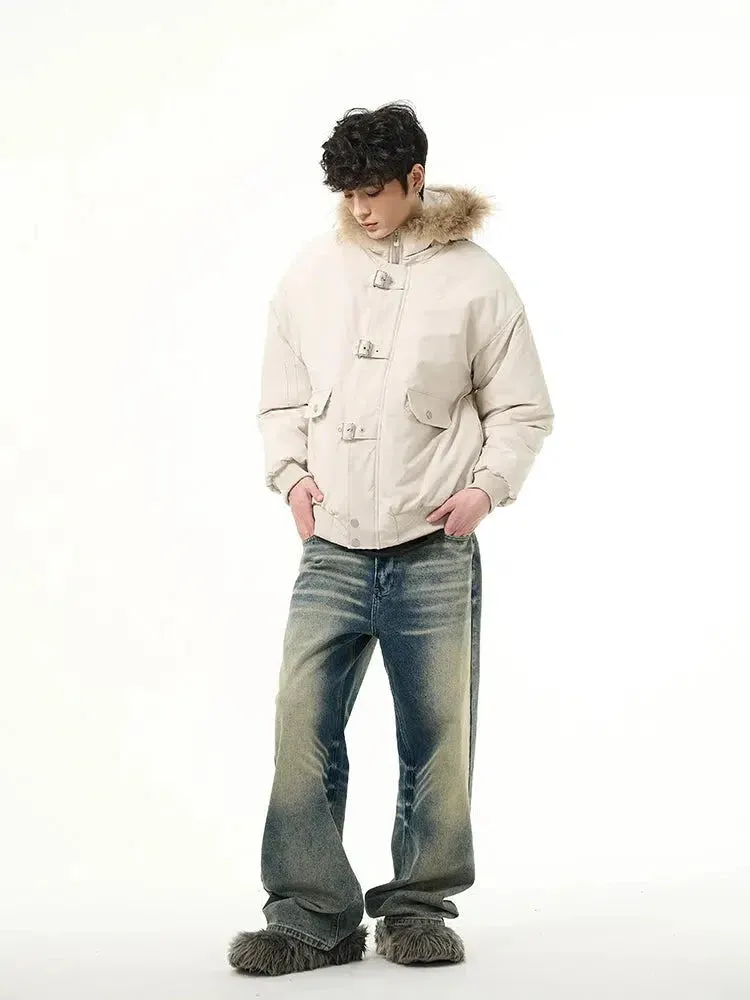 ChicMy-Fall Outfits -Autumn/Winter Coat Jacket INS Style Street Fashion Fur Collar Puffer Jacket