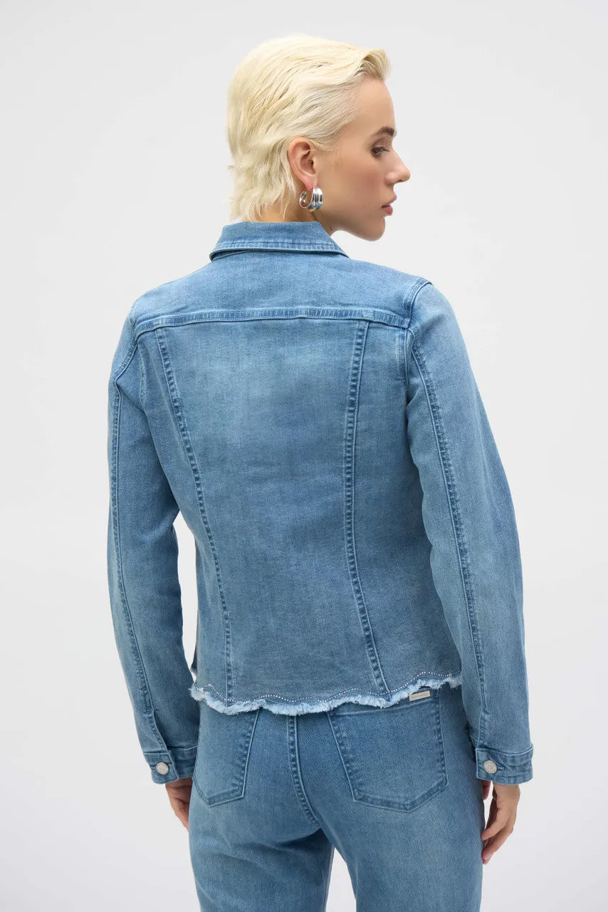 Denim Jacket with Embroidery
