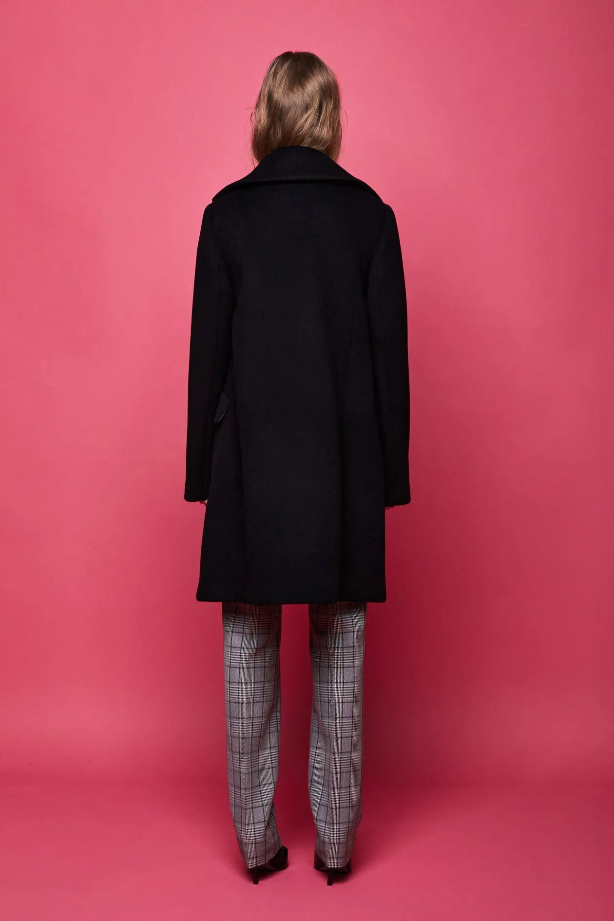 ECLIPSE POCKET DOUBLE FACE WOOL PEA COAT