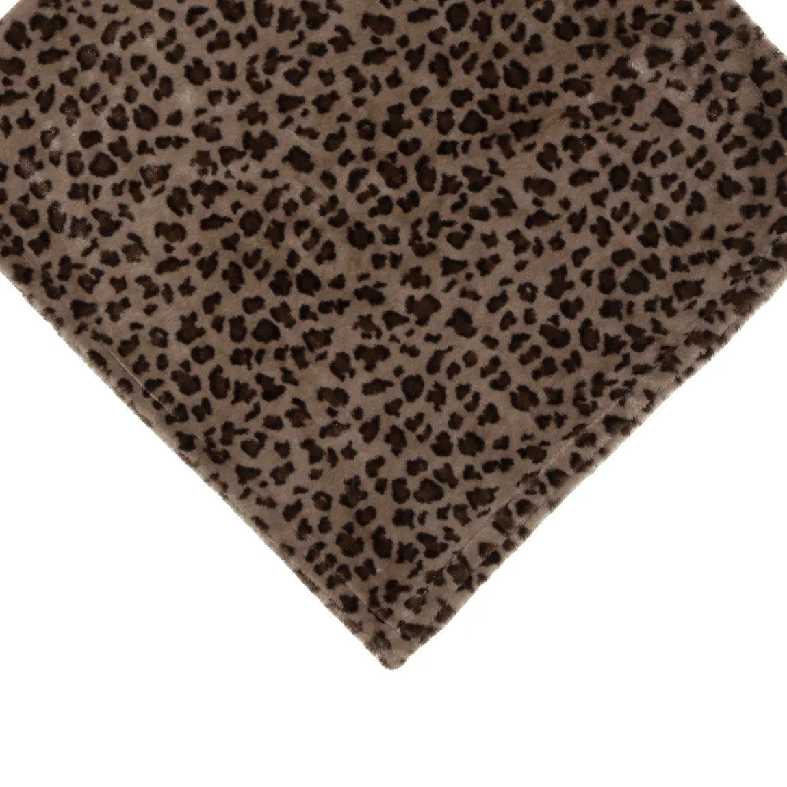 Faux Fur Poncho Womens Jacket Brown M