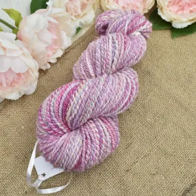 Hand Spun Tasmanian Merino Wool Chunky Yarn in Fizzy Pink