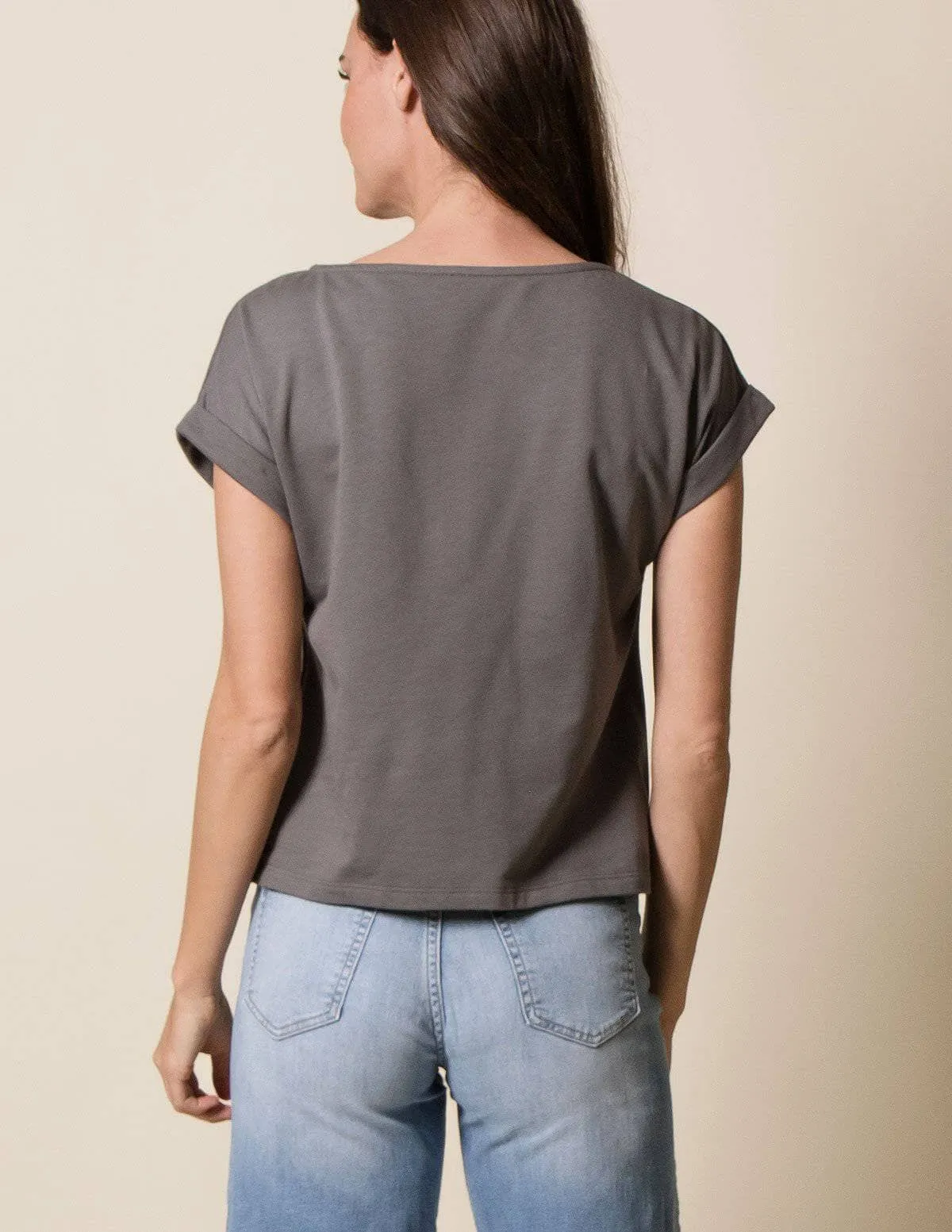 Hemp Fleece Tee - Cornsilk - Small and Medium