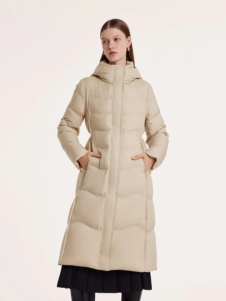 Hooded Long Goose Down Garment