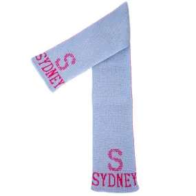 Initial Tweed Personalized Knit Scarf