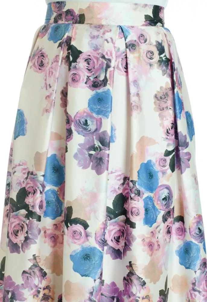 Lilac Flare Maxi Skirt