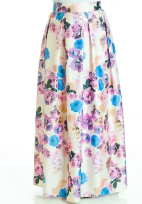 Lilac Flare Maxi Skirt