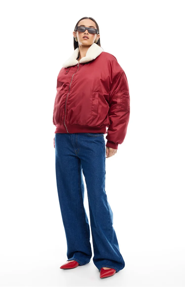 Lioness Carla Mulberry Puffer Jacket