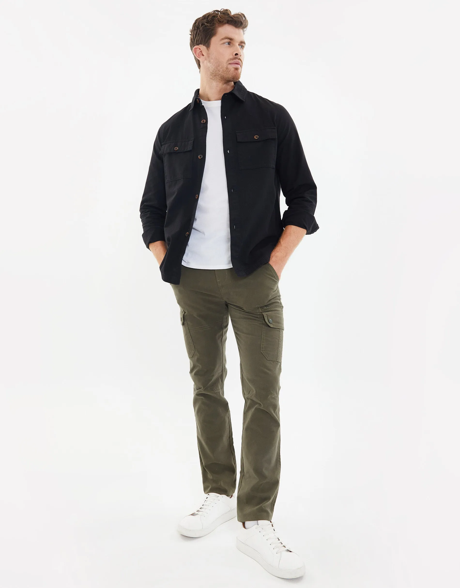 Men's Black Lightweight Shacket