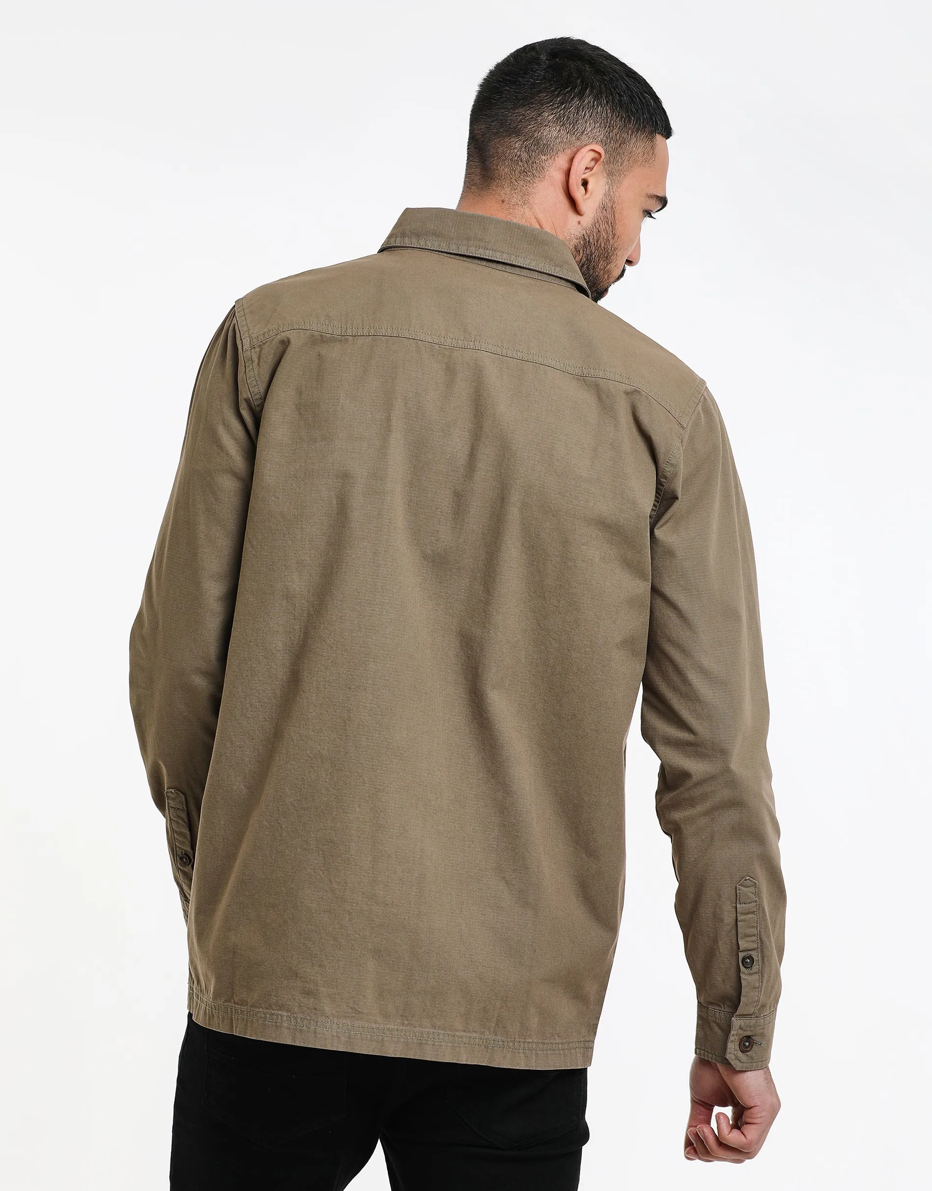Men's Khaki Lightweight Shacket