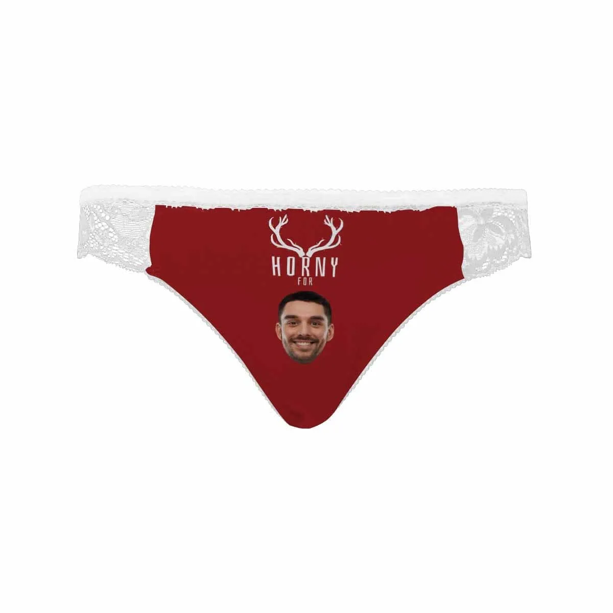Personalized Face Womens Panties Custom Horny Sexy Underwear Women's Lace Panty Gift For Her