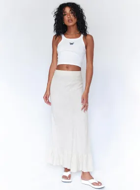 Sally Midi Skirt Beige