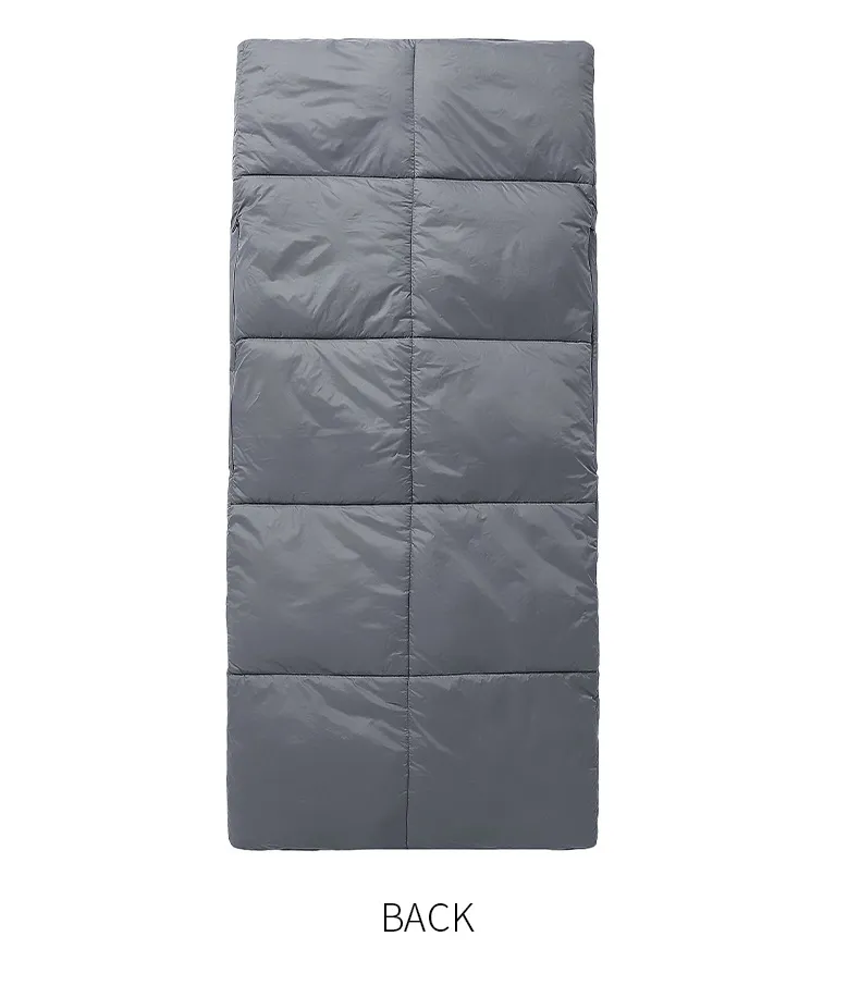 Two-in-One Grey Heated Blanket