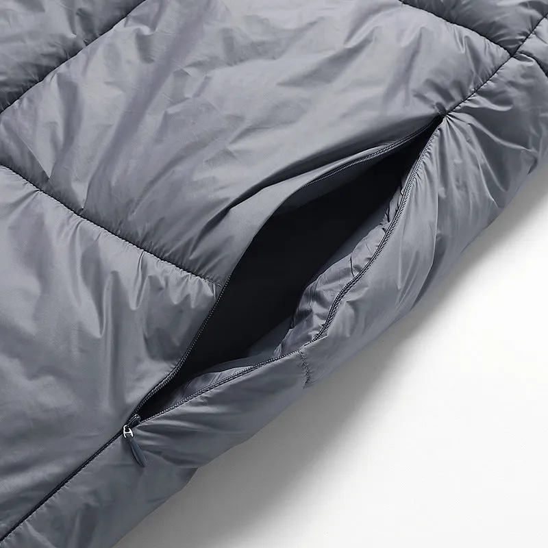 Two-in-One Grey Heated Blanket