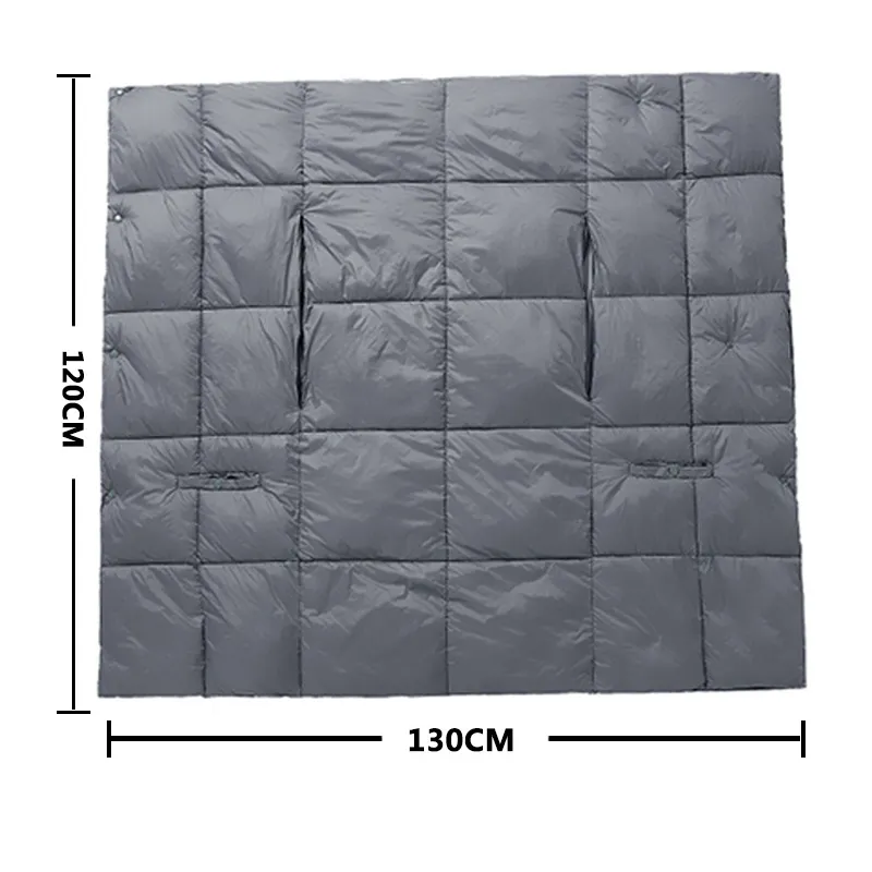 Two-in-One Grey Heated Blanket
