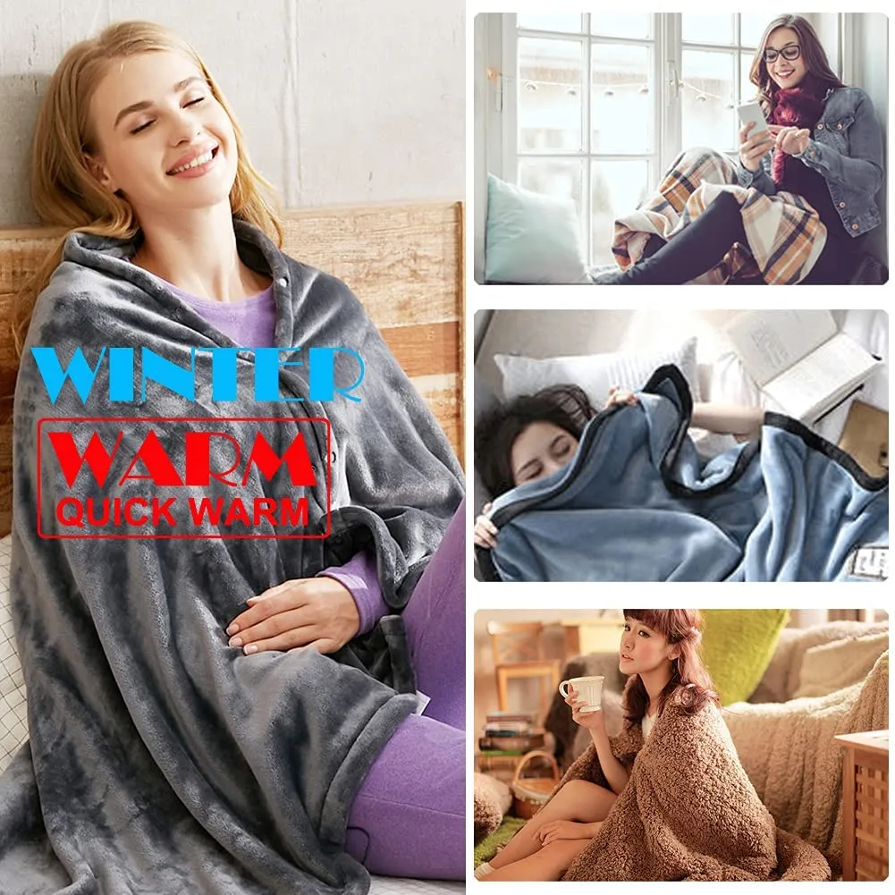 Unisex Heated Shawl Blanket