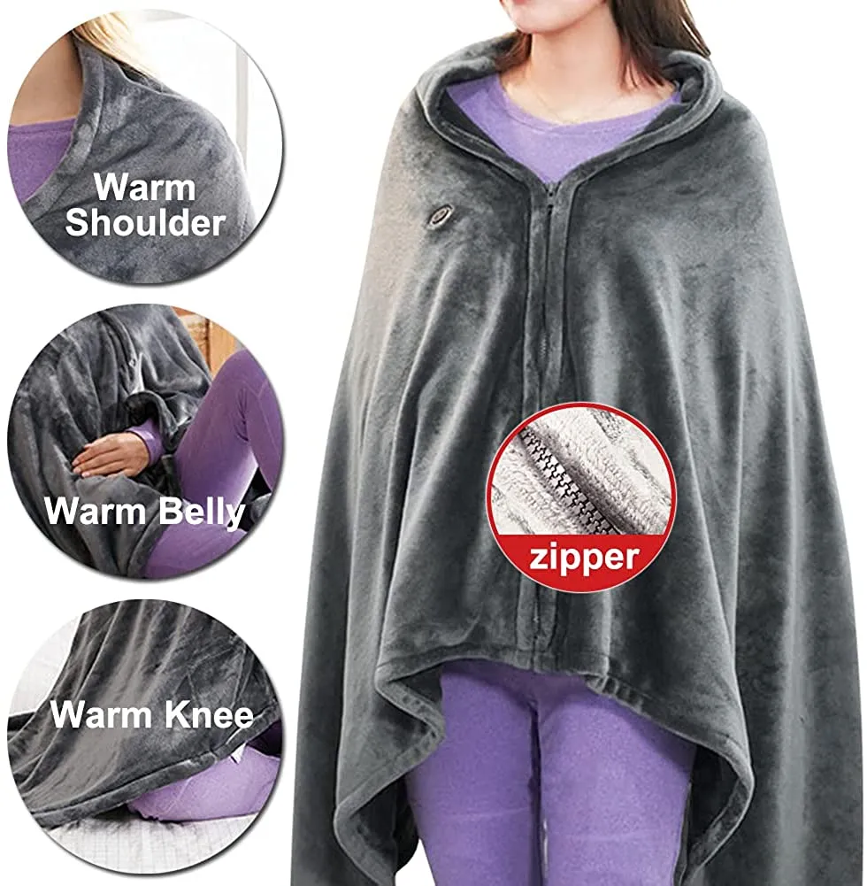 Unisex Heated Shawl Blanket