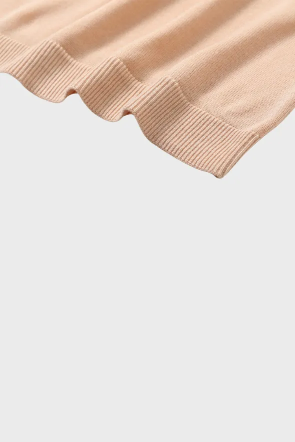 Women’s Chic Two-Tone Tencel Polo
