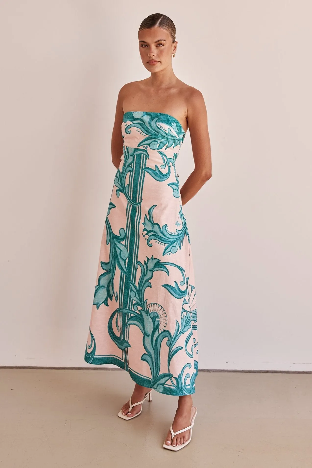 Zayna Midi Dress (Pink)
